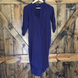 Cable & Gauge navy dress with side slits size XS!
